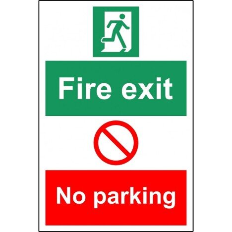 fire exit no parking