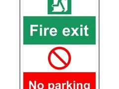 fire exit no parking