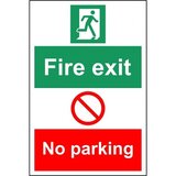 fire exit no parking